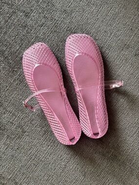 Jeffery Campbell Pink Women’s Jelly Mary Jane Flats